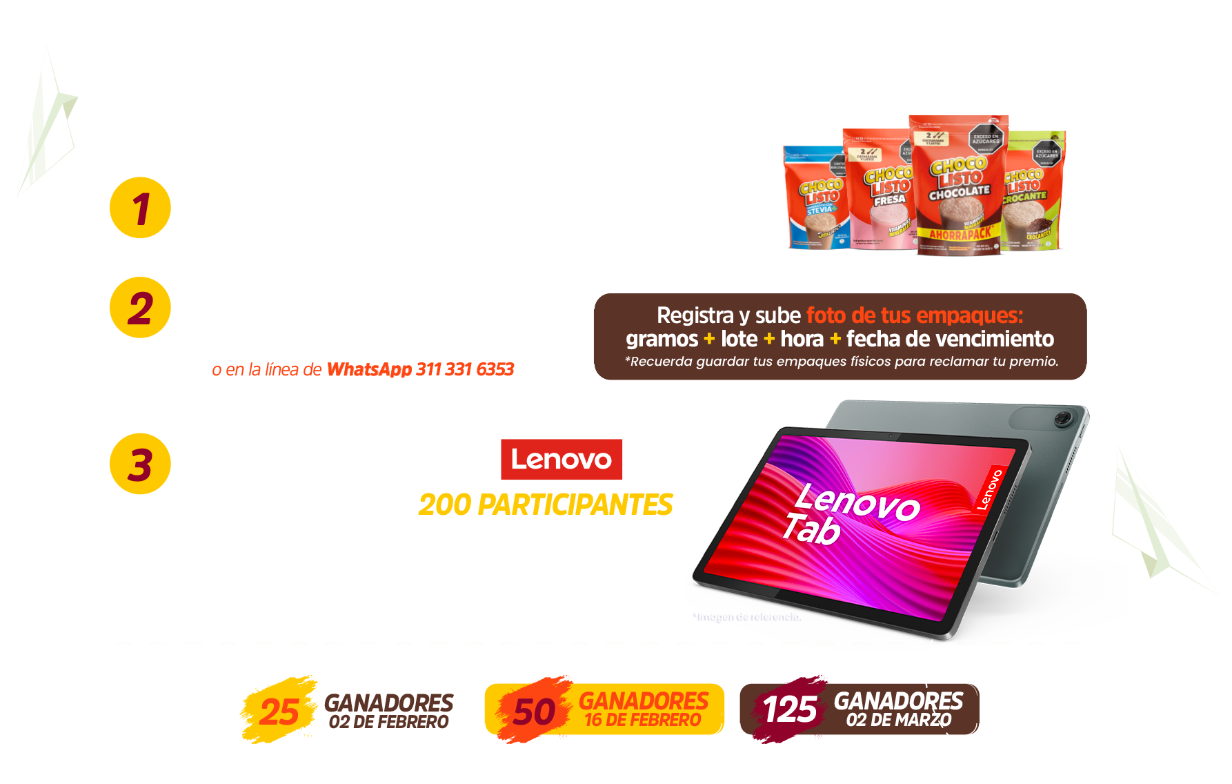 Mecánica de la promoción - Compra, Acumula y Gana